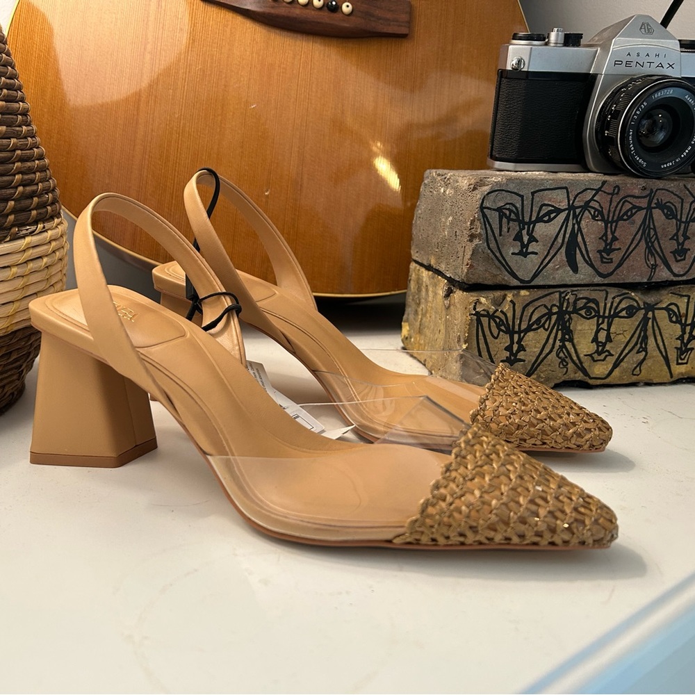 Rattan toe Zara heels- 6.5 (37)